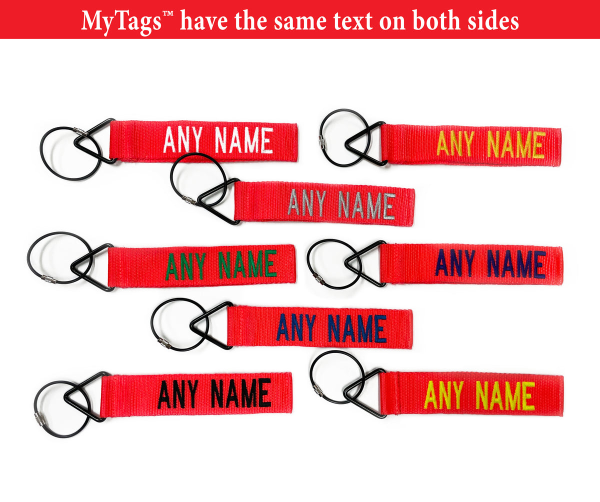 My Tags™ Neon Orange Tags Tags For Bags