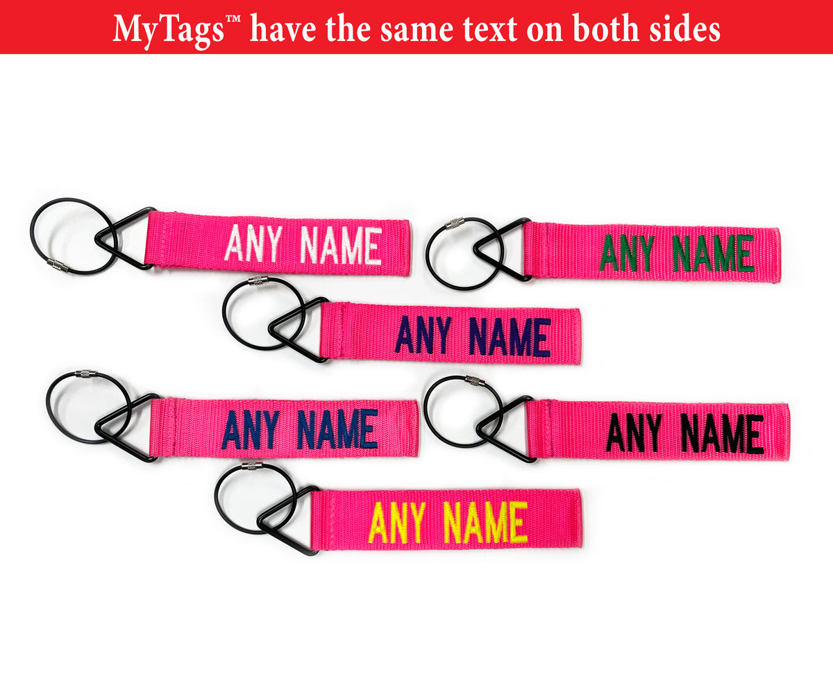 My Tags™ Neon Pink Tags Tags For Bags