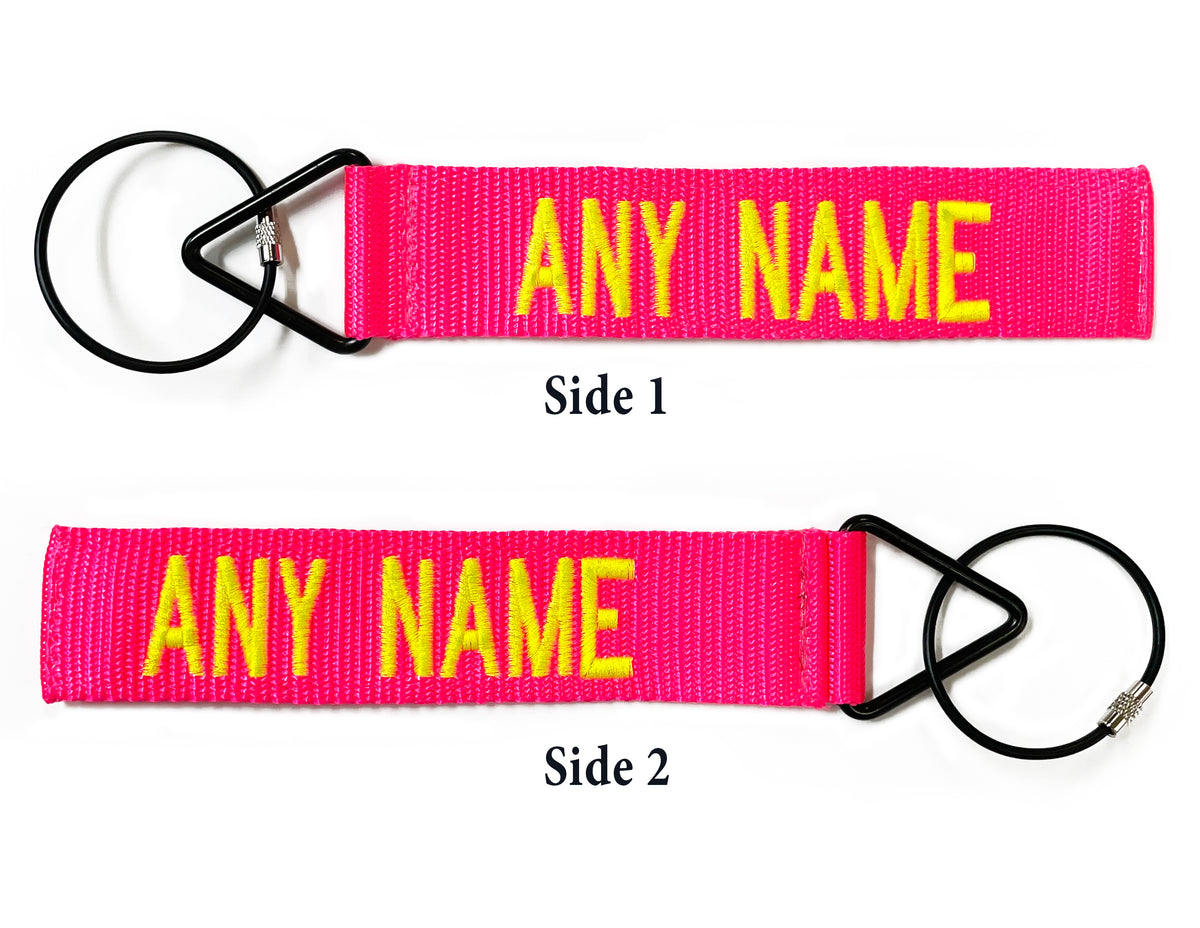 Split Text Tags Neon Pink Tags Tags For Bags