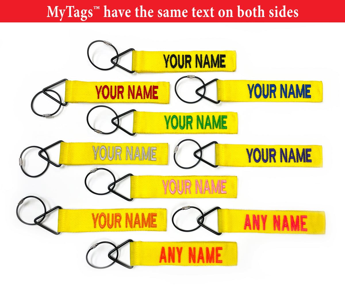 My Tags™ Yellow Tags Tags For Bags