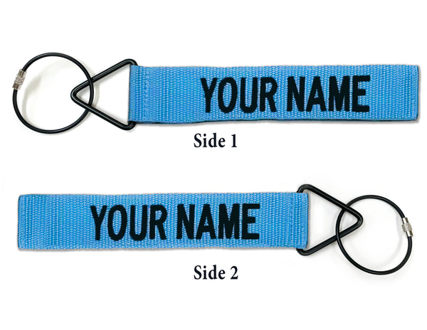 Split Text Tags - Sky Blue Tags